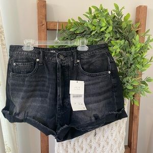Zara Black Denim Shorts